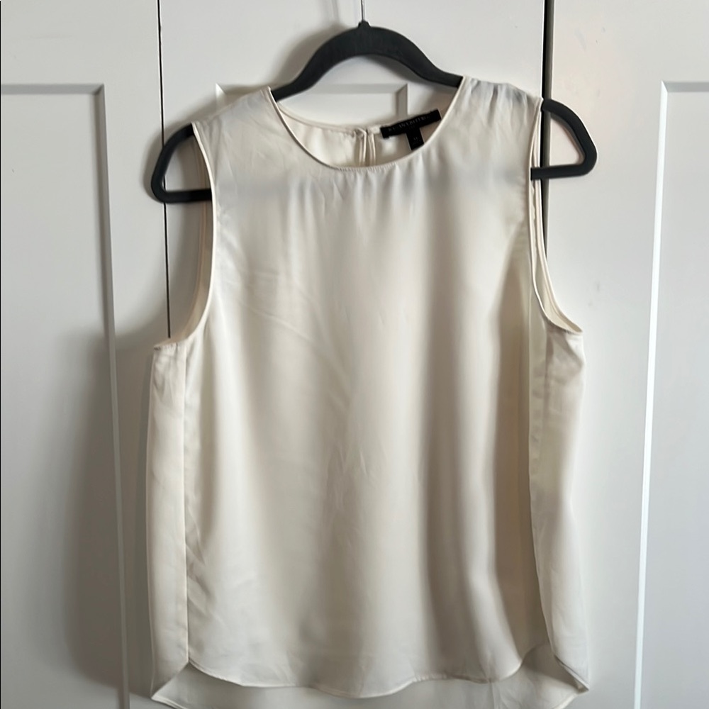 Banana Republic Cream Sleeveless Blouse